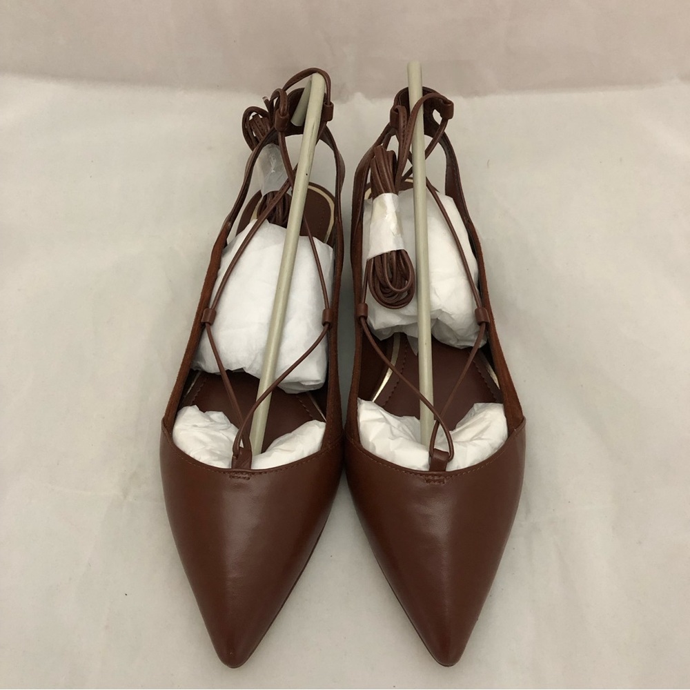 White House Black Market Truvy lace-up flats, NIB